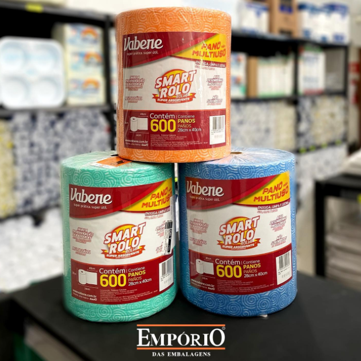 foto de PANO MULTIUSO SMART ROLO COM 600 PANOS!