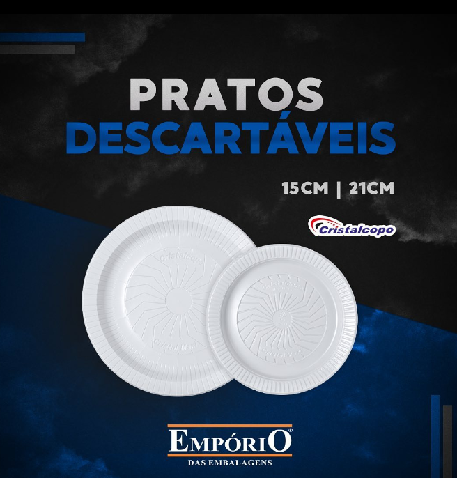 foto de PRATOS DESCARTÁVEIS CRISTALCOPO