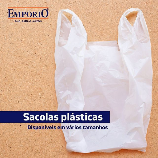 foto de Sacolas plásticas - alça camiseta