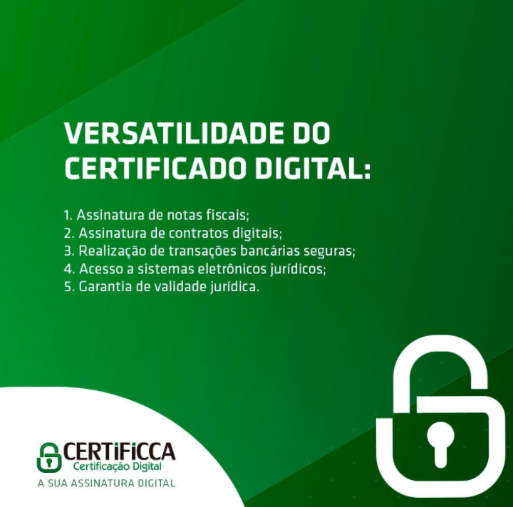 foto de VERSATILIDADES DO CERTIFICADO DIGITAL