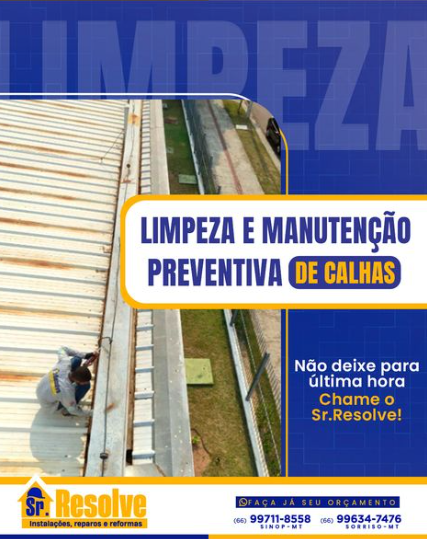 foto de LIMPEZA E MANUTENÇÃO PREVENTIVA DE CALHAS