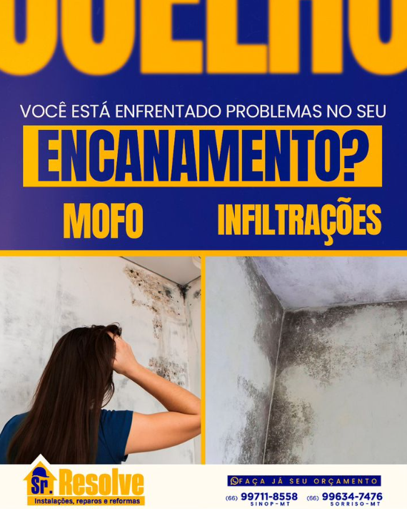 foto de S.O.S. ENCANAMENTO: RESOLVA MOFO E INFILTRAÇÕES COM O SR. RESOLVE