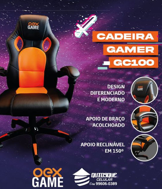 foto de Cadeira Gamer GC100 OEX