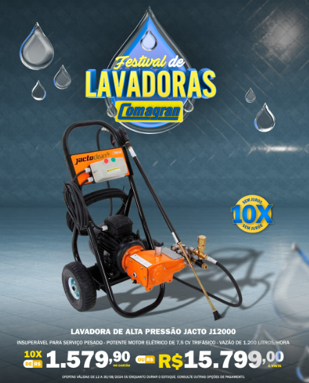 foto de LAVADORA DE ALTA PRESSÃO JACTO J12000