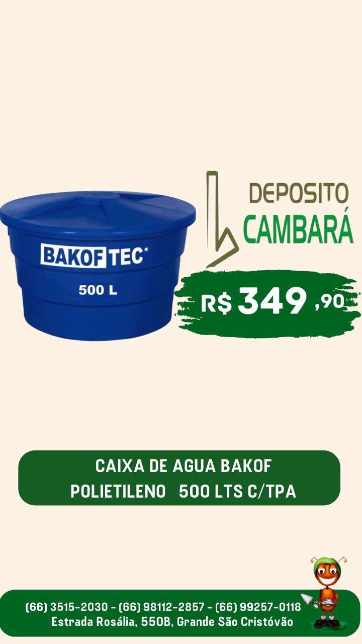 foto de CAIXA DE ÁGUA BAKOF POLIETILENO