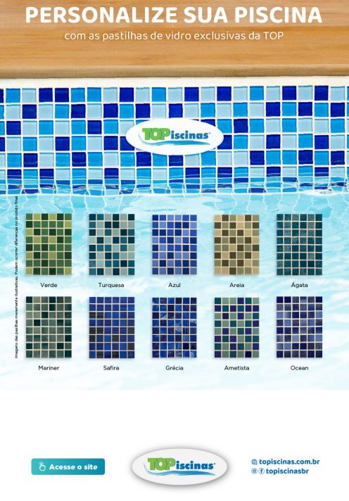 foto de PERSONALIZE SUA PISCINA COM PASTILHAS DE VIDRO