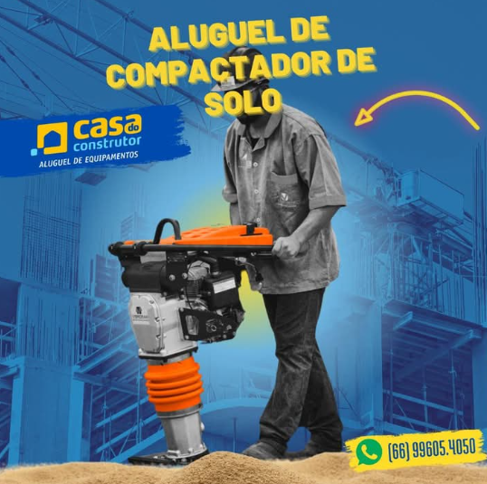 foto de COMPACTADOR DE SOLO PARA LOCAÇÃO