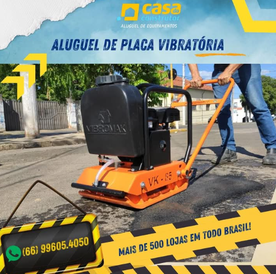 foto de PLACA VIBRATÓRIA PARA LOCAÇÃO