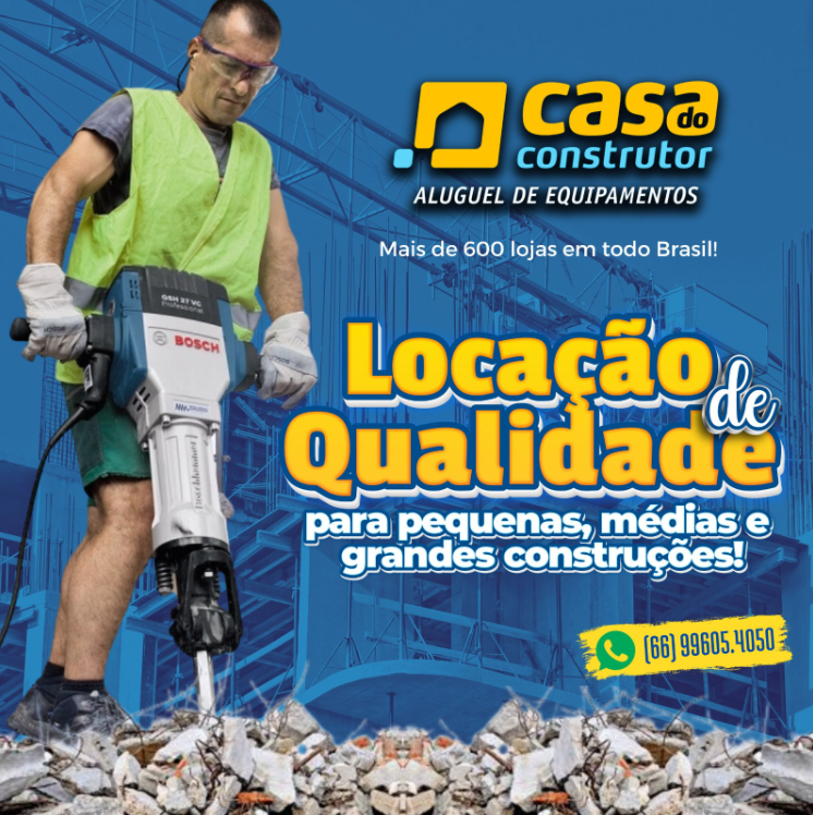 foto de FAÇA SUA LOCAÇÃO DE EQUIPAMENTOS AQUI NA CASA DO CONSTRUTOR