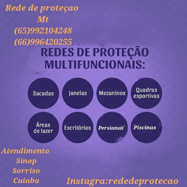 foto de REDES DE PROTEÇÃO MULTIFUNCIONAIS