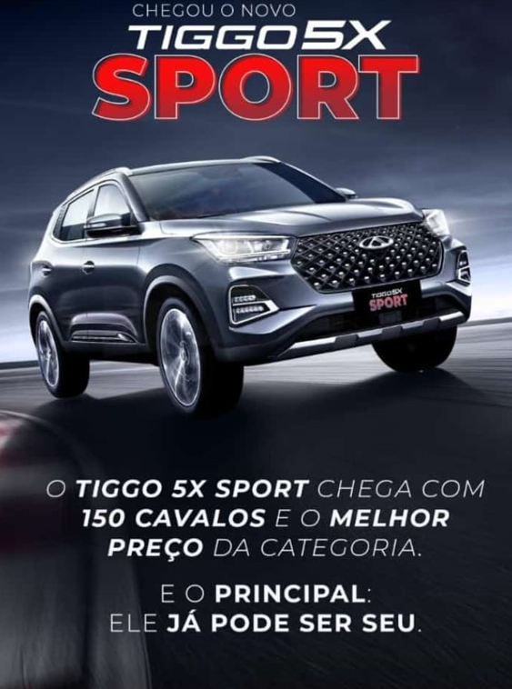 foto de CHEGOU O NOVO TIGGO 5X SPORT