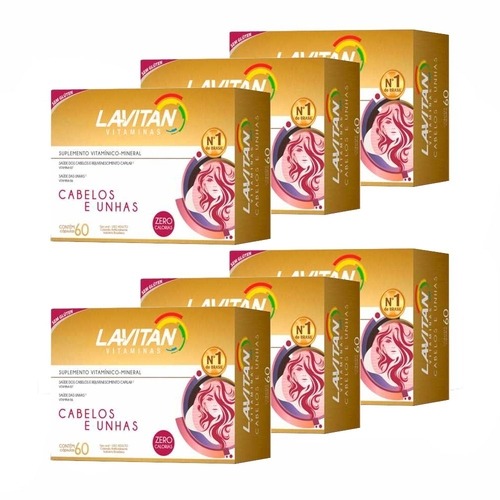 foto de Lavitan Hair C/60 Cáps Vitamina Para Cabelos E Unhas