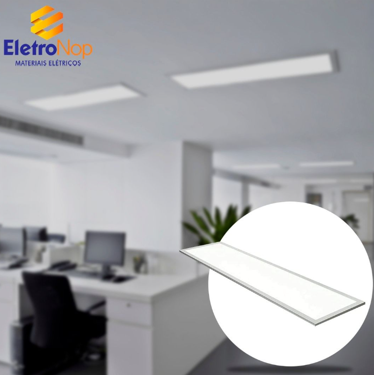 foto de PAINEL SLIM LED RETANGULAR DE 45W DE EMBUTIR