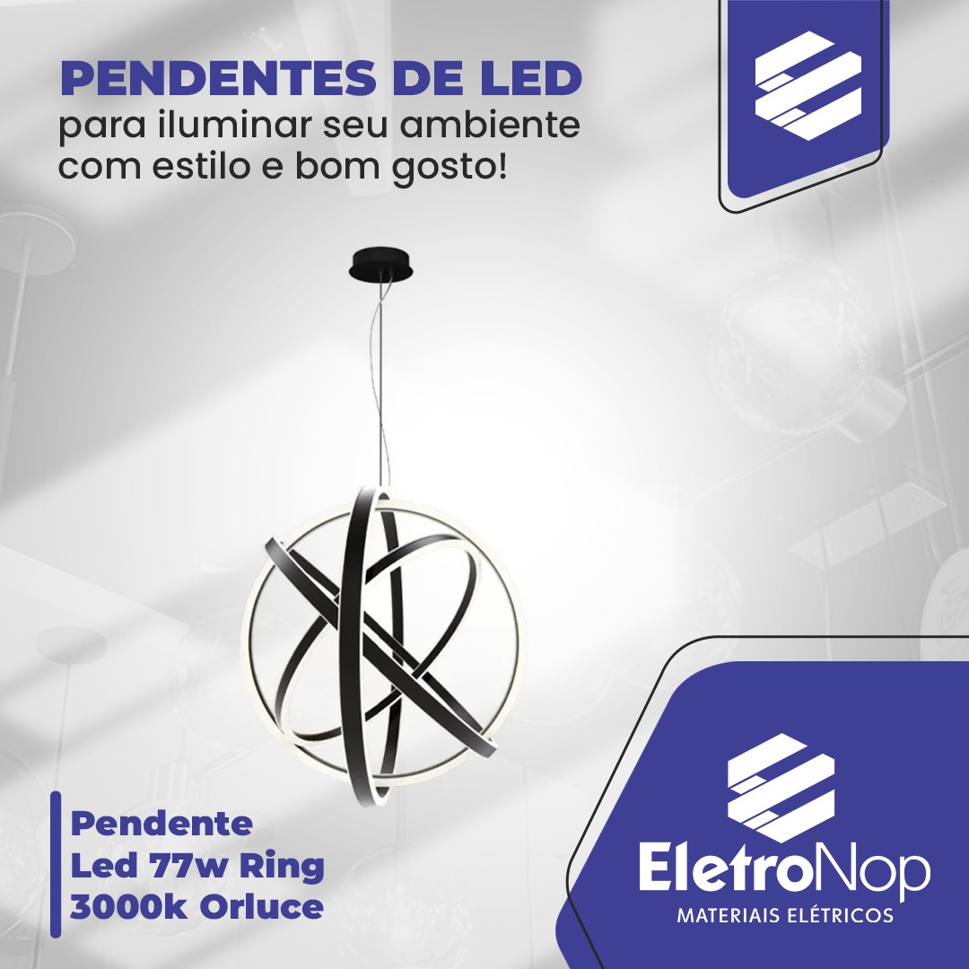 foto de PENDENTE LED 77W RING 3000K ORLUCE