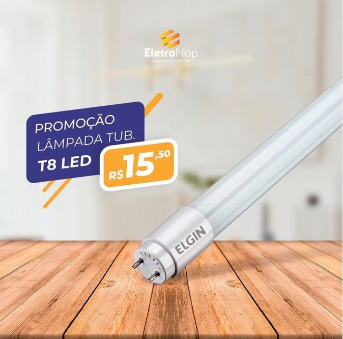 foto de Lâmpada Led Tubular T8 Elgin