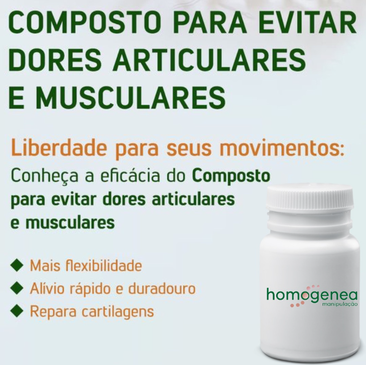 foto de COMPOSTO PARA EVITAR DORES ARTICULARES E MUSCULARES