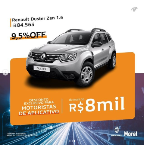 foto de Descontos Exclusivos para motoristas de aplicativo! Renault Duster Zen 1.6