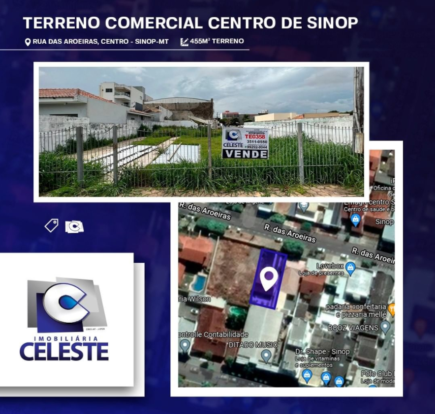 foto de TERRENO COMERCIAL NO CENTRO DE SINOP!