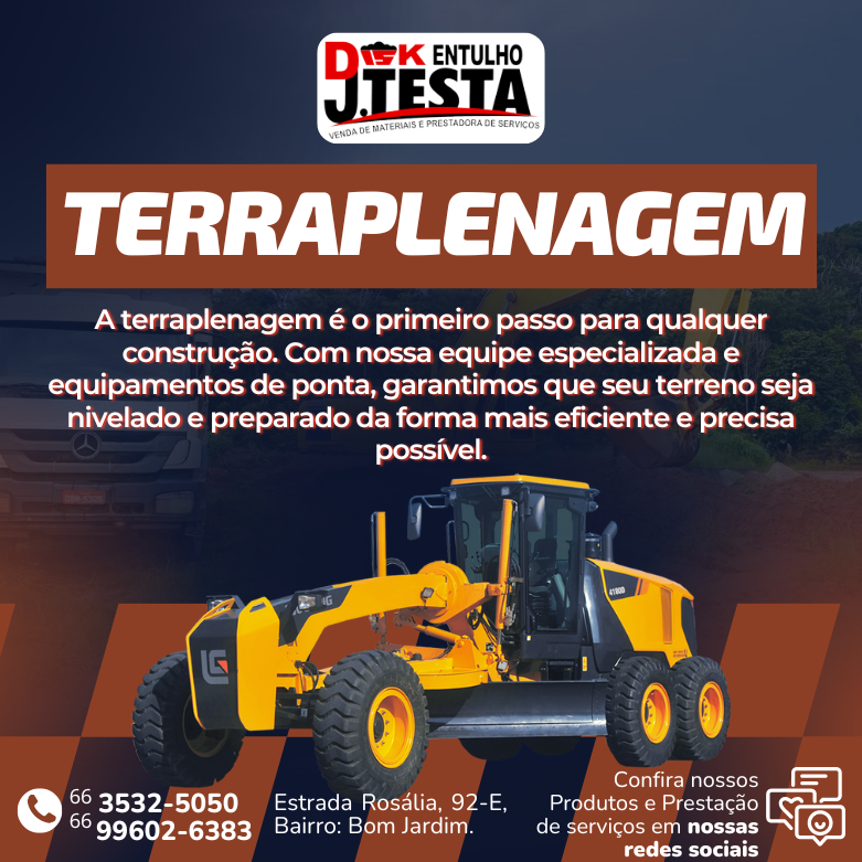 foto de TERRAPLENAGEM VOCÊ ENCONTRA NA J.TESTA