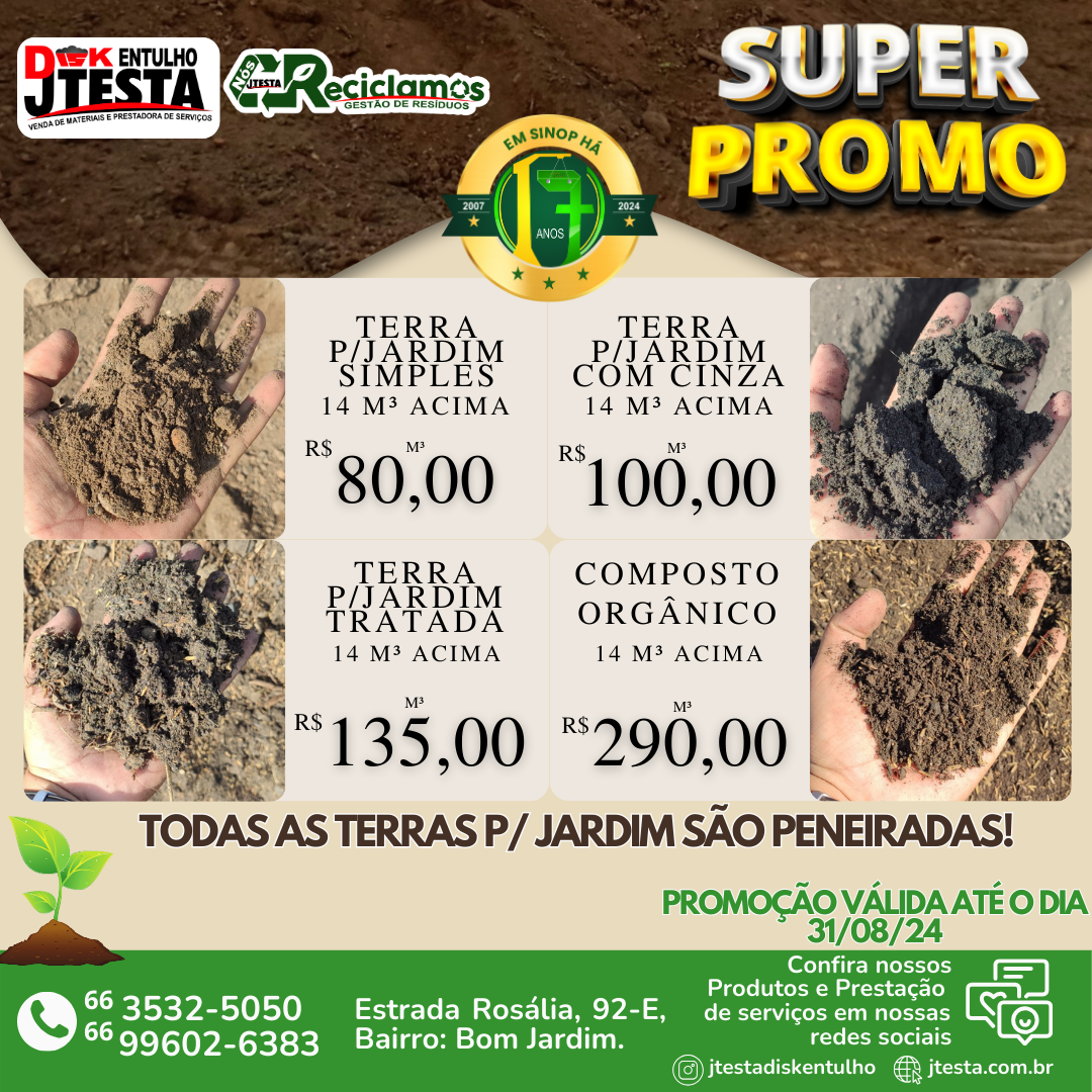 foto de PROMOÇÃO TERRA PARA JARDIM