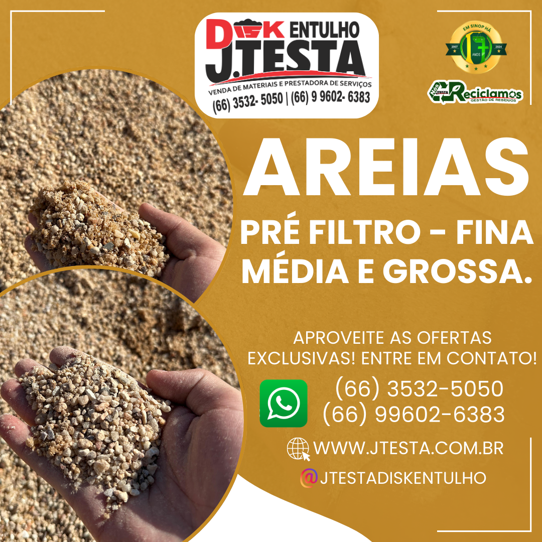 foto de AREIAS PRÉ FILTRO ! APRONTA ENTREGA