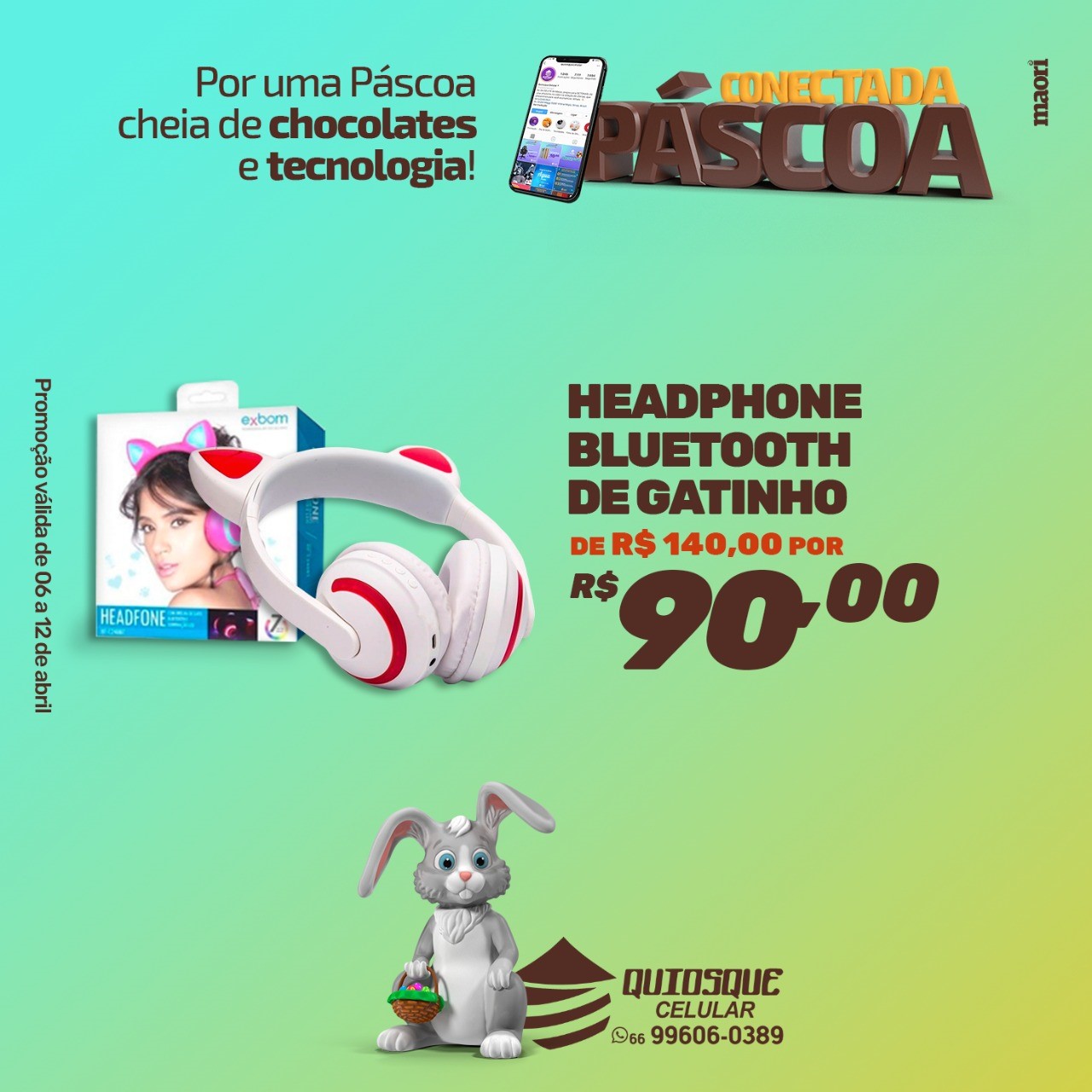foto de Headphone Bluetooth de Gatinho