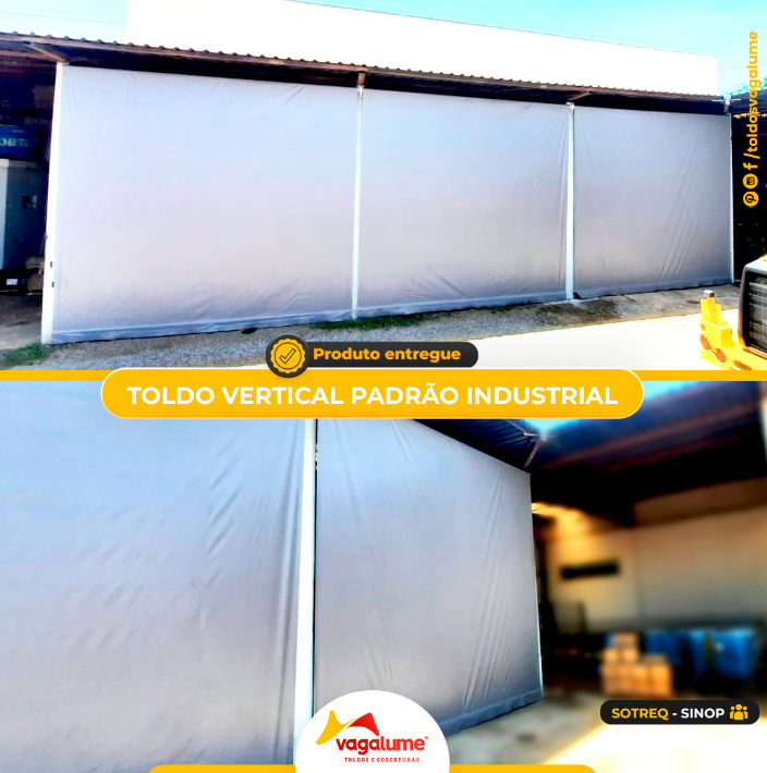 foto de TOLDO VERTICAL PADRÃO INDUSTRIAL