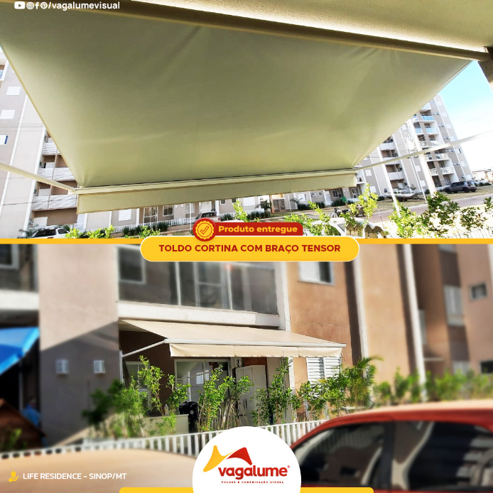 foto de TOLDO CORTINA COM BRAÇO TENSOR