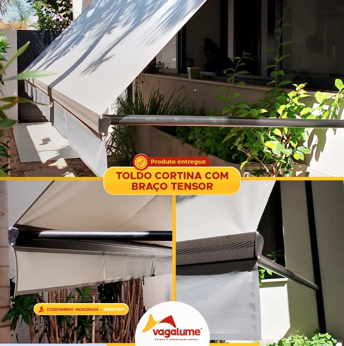 foto de TOLDO CORTINA COM BRAÇO TENSOR