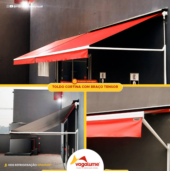 foto de TOLDO CORTINA COM BRAÇO TENSOR