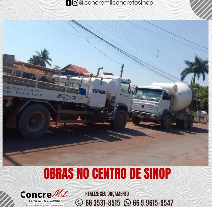 foto de OBRAS NO CENTRO DE SINOP