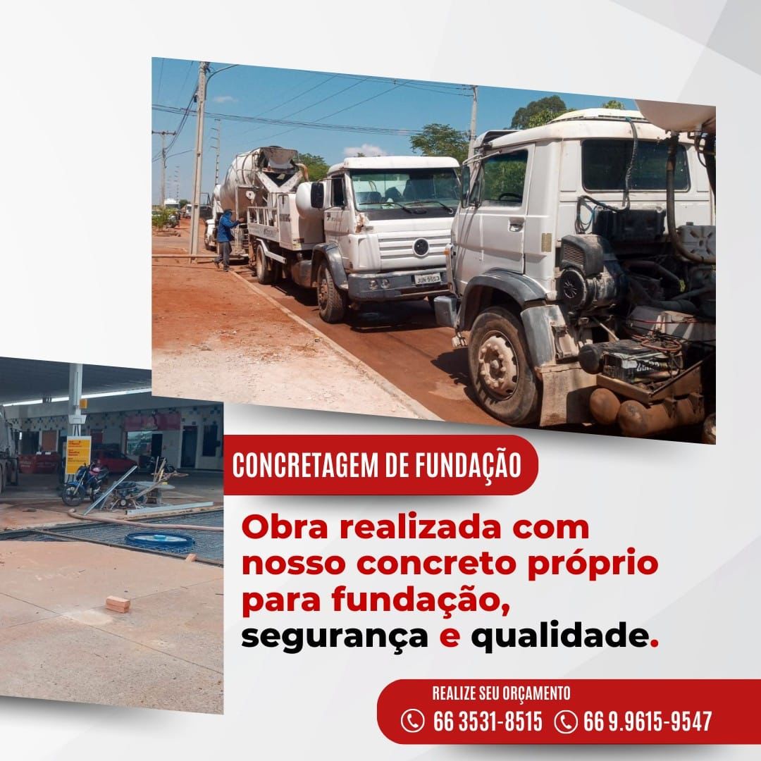 foto de CONCRETAGEM DE FUNDAÇÃO