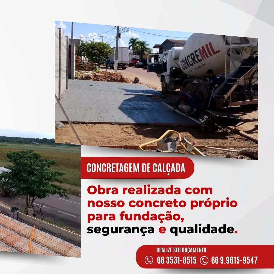 foto de CONCRETAGEM DE CALÇADA