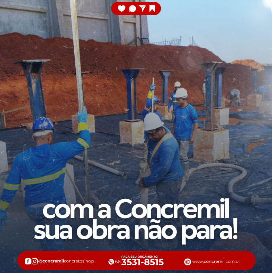 foto de COM A CONCREMIL SUA OBRA NÃO PARA