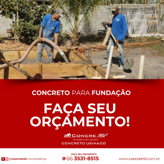 foto de CONCRETO PARA FUNDAÇÃO