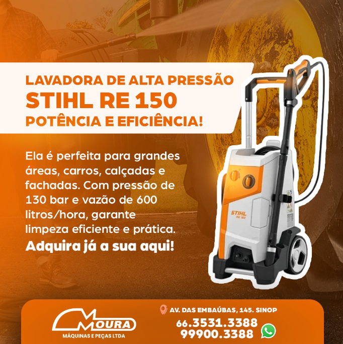 foto de LAVADORA DE ALTA PRESSÃO STIHL RE 150: POTÊNCIA E EFICIÊNCIA!