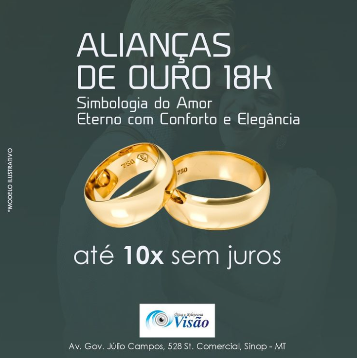 foto de ALIANÇAS DE OURO 18K