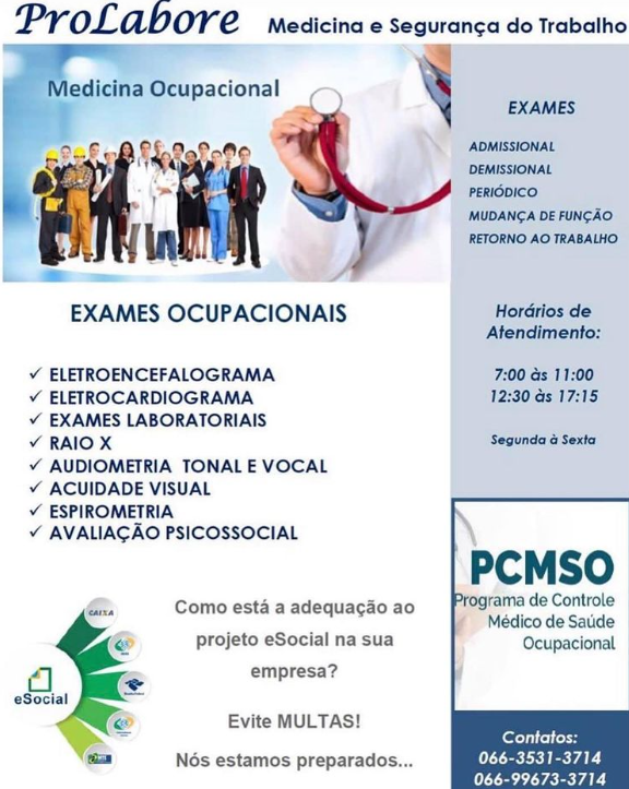 foto de EXAMES OCUPACIONAIS!