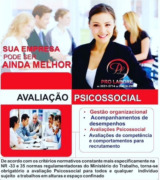 foto de Avaliação Psicossocial!