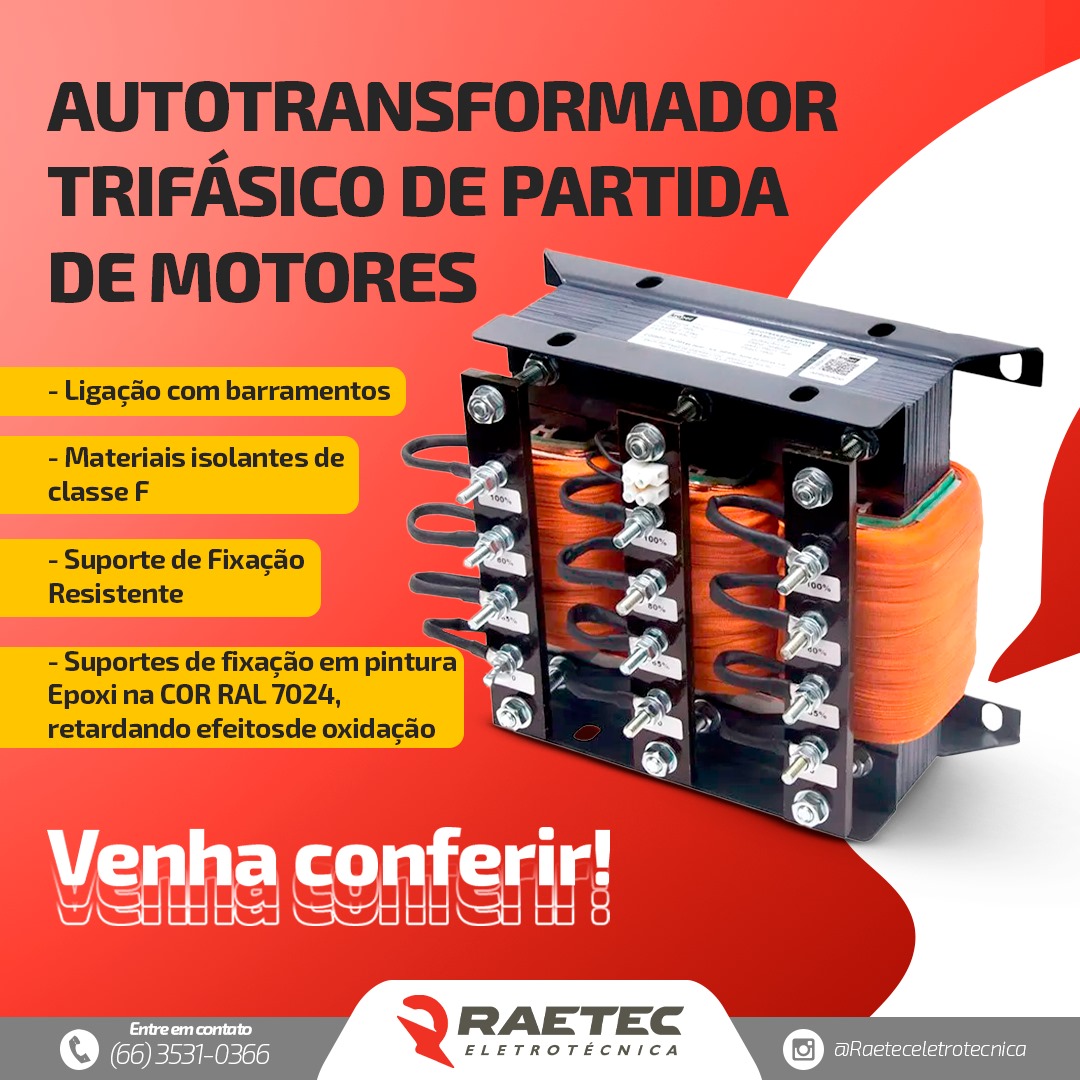 foto de AUTOTRANSFORMADOR TRIFÁSICO DE PARTIDA DE MOTORES