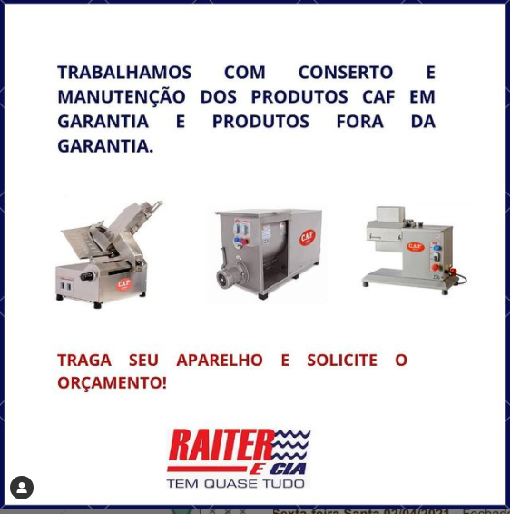 foto de Conserto e manutenção em equipamentos CAF