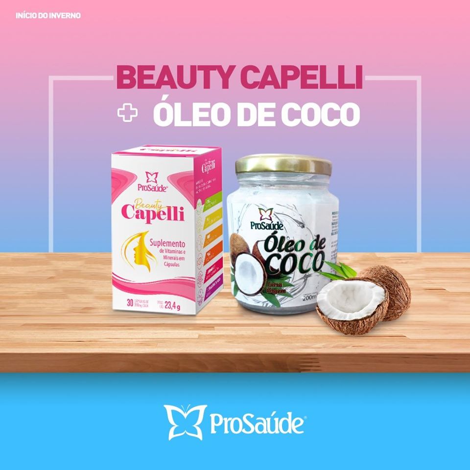 foto de Beauty Capelli e óleo de coco