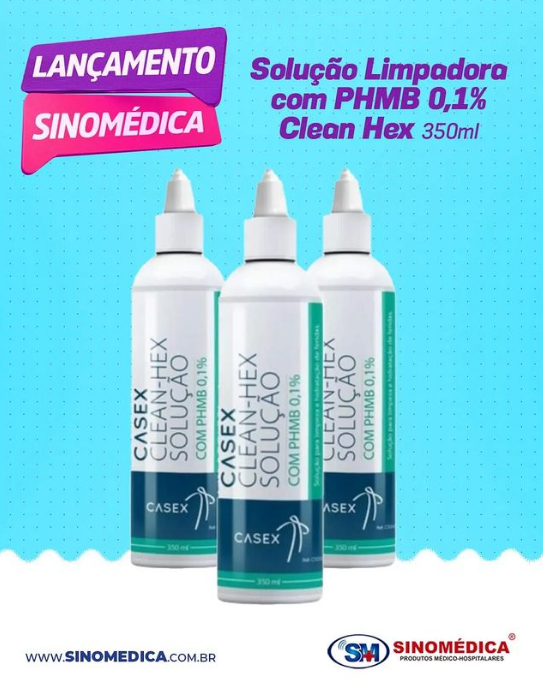 foto de SOLUÇÃO LIMPADORA COM PHMB 0,1% CLEAN HEX