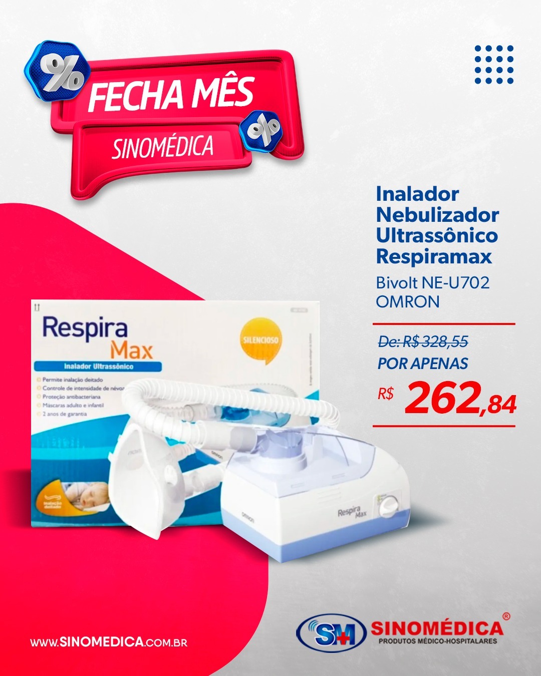 foto de NEBULIZADOR ULTRASSÔNICO RESPIRAMAX