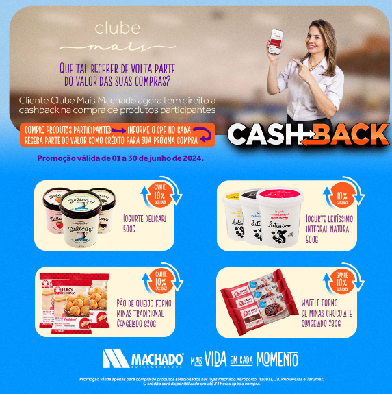 foto de CLIENTE CLUBE MAIS GANHA CASHBACK