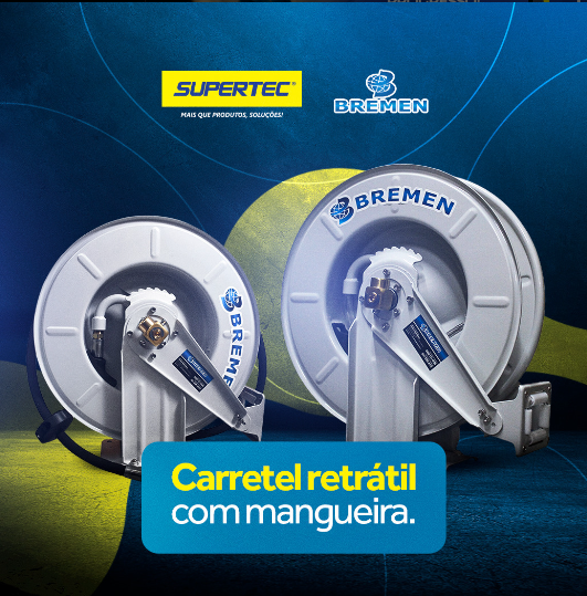 foto de CARRETEL RETRÁTIL COM MANGUEIRA