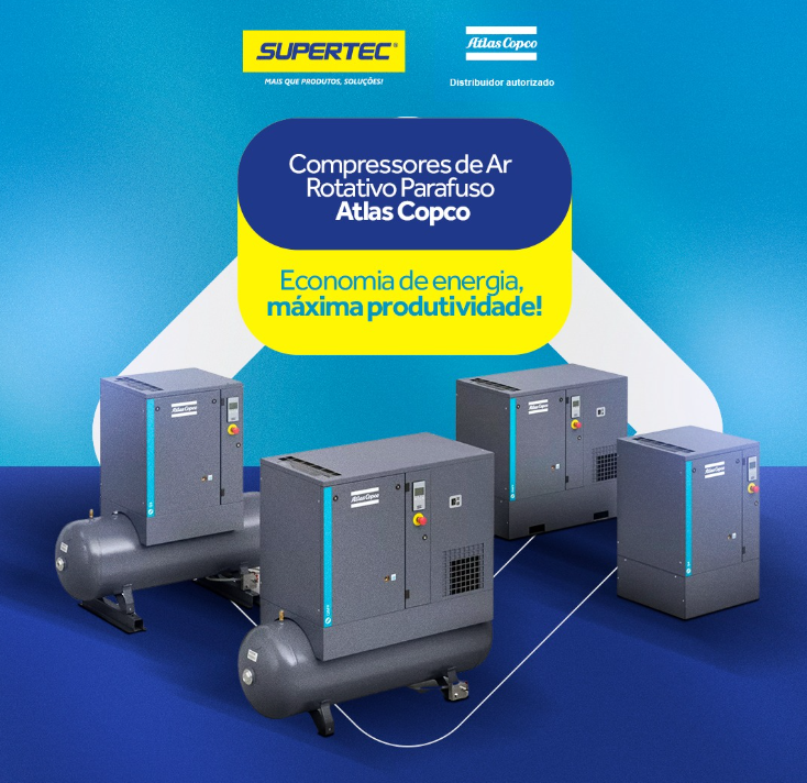 foto de COMPRESSORES DE AR ROTATIVO PARAFUSO ATLAS COPCO